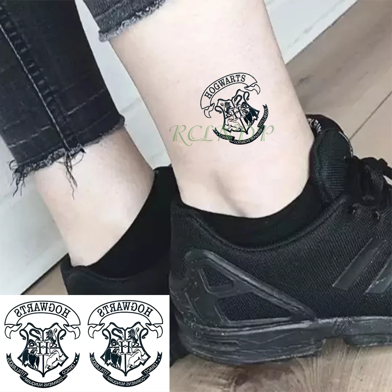 

Waterproof Temporary Tattoo sticker movie Magic film school badge fake tatto flash tatoo for men women kids
