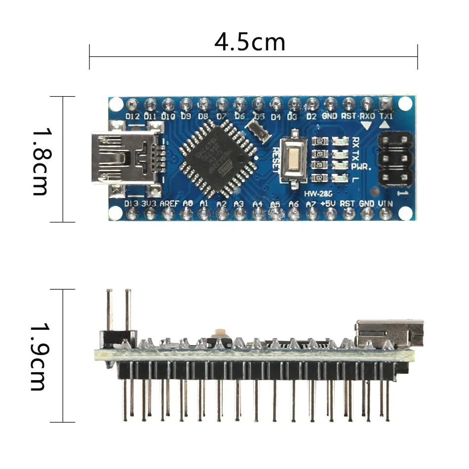 Nano Mini USB с Загрузчиком совместимый контроллер 3 0 Для Arduino CH340 драйвер v3.0 16 МГц ATMEGA328P