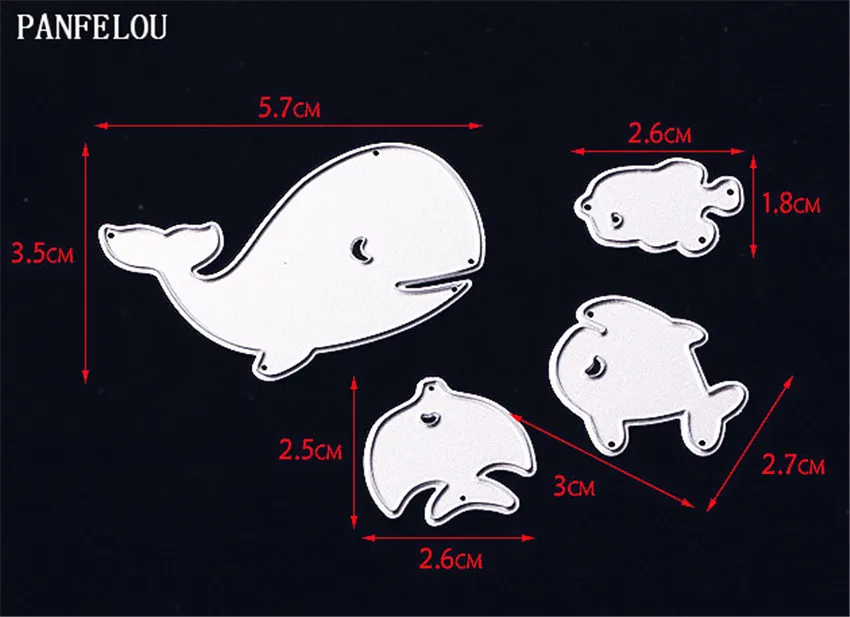 PANFELOU киты комбинация Скрапбукинг пасхальные карты Альбом Бумажные штампованные