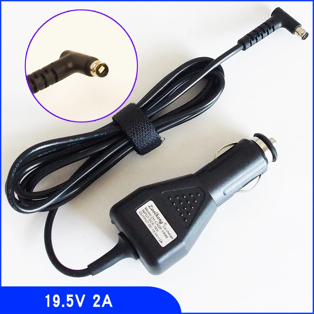 

Автомобильное зарядное устройство для ноутбука Sony VAIO 13A SVF13N1E4E SVF13NA1UL SVF13NA1UU SVF13N12CWS Flip PC, 19,5 в, 2 А
