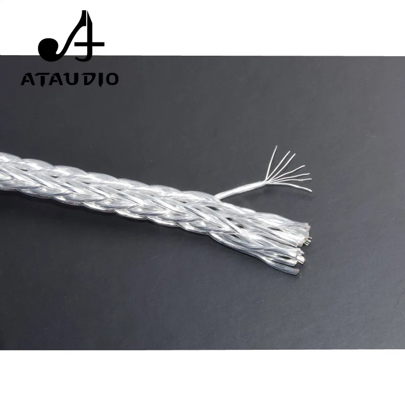 ATAUDIO 8AG высокочистый посеребренный OCC Hifi динамик объемный кабель 16 жил аудио
