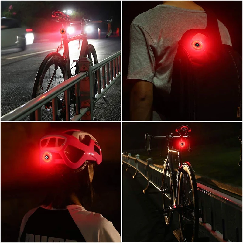 

Waterproof Rechargeable Mini Bicycle Light 5 Modes Bike Rear Light Tail Lamp Luz Bicicleta Safety Warning Lights For Cycling