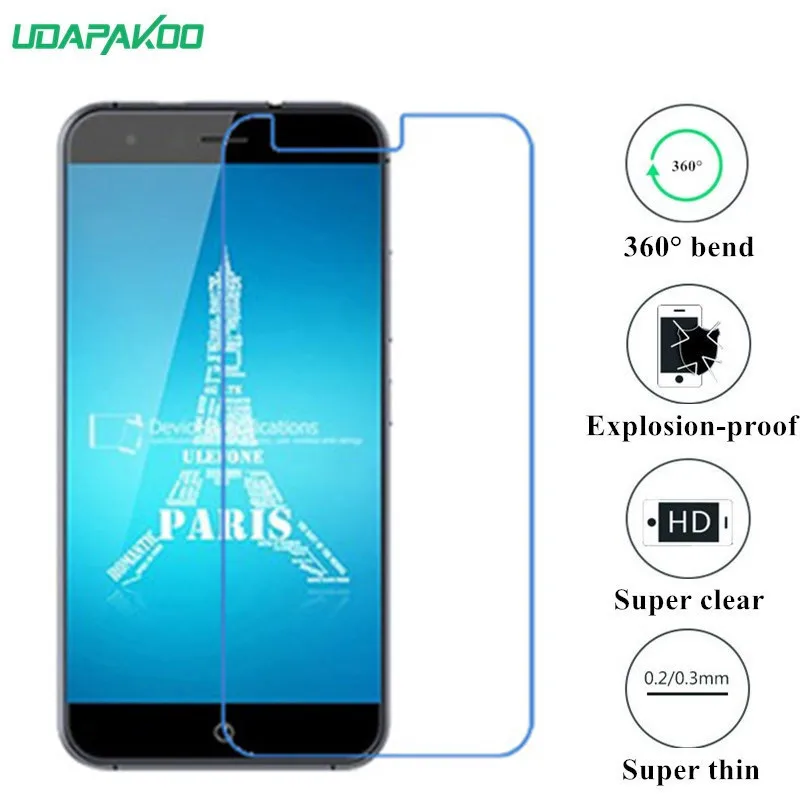 Udapakoo прозрачная закаленная мягкая стеклянная пленка для Ulefone Paris Nano