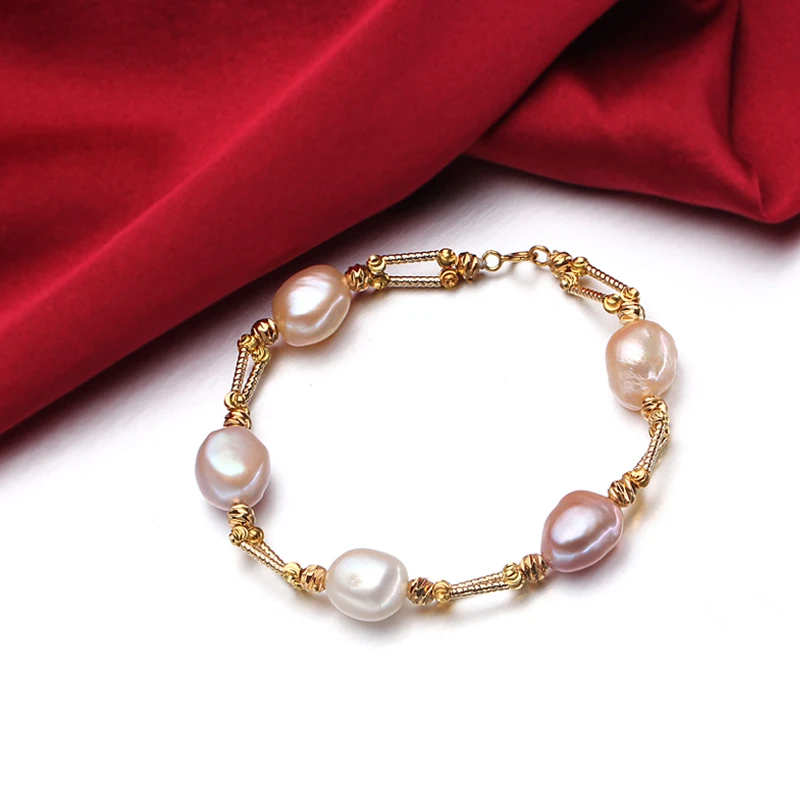 Браслет женский из натурального пресноводного жемчуга серебро 925 пробы|bracelet