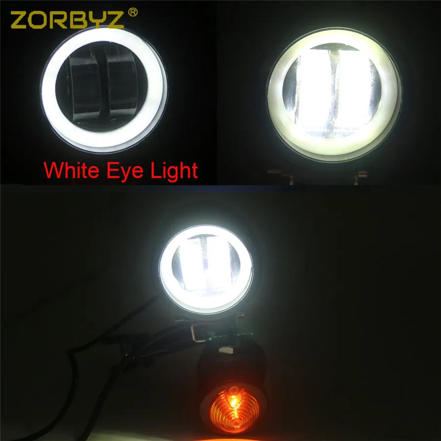 ZORBYZ мотоциклетный черный указатель поворота противотуманный светильник вилка с