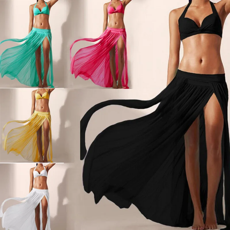 Соблазнительная Женская пляжная Тюлевая юбка с эластичной талией модное