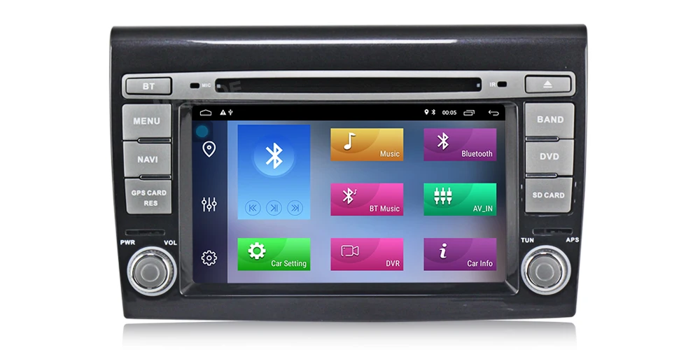 MEKEDE HD Автомобильный мультимедийный плеер Android 9,1 gps 2 Din стерео система для Fiat Bravo 2007-2012 4 ядра 2 ГБ ram радио am fm Wifi USB