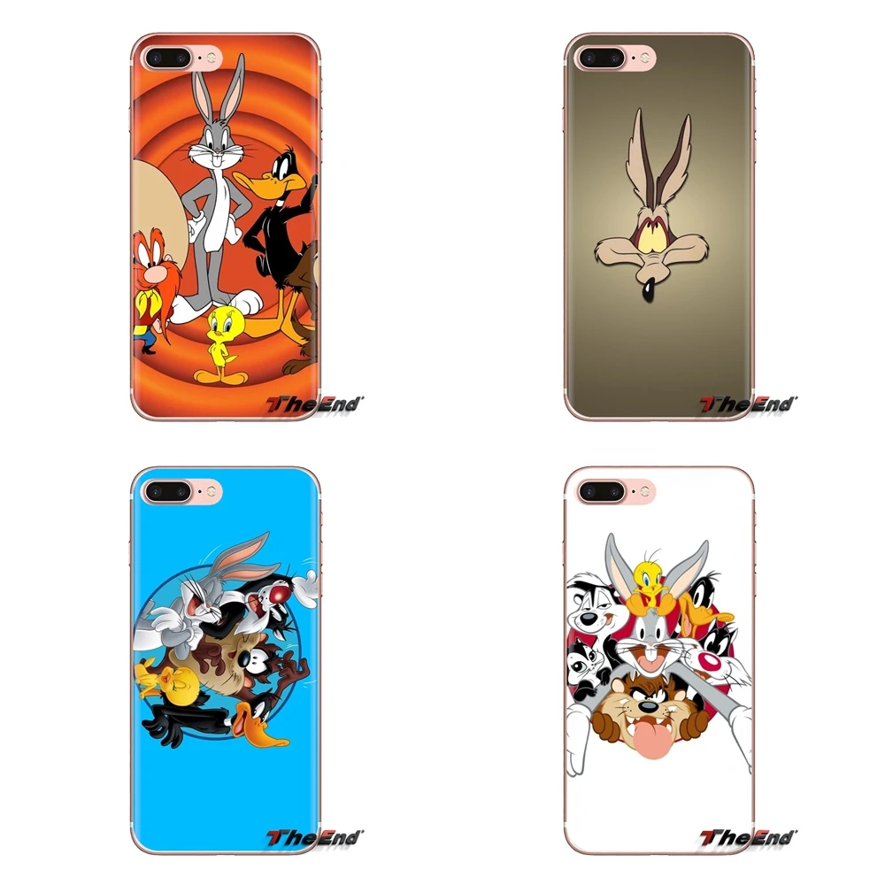 Мягкие прозрачные чехлы Looney Toons для Xiaomi Mi3 Samsung A10 A30 A40 A50 A60 A70 Galaxy S2 Note 2 Grand Core Prime |