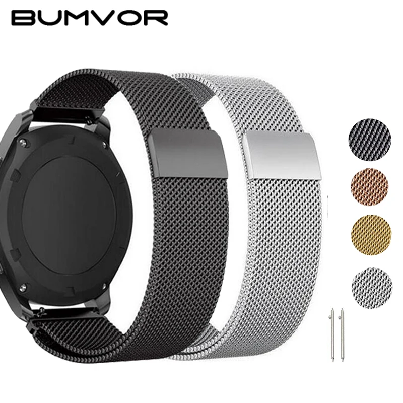 Металлический ремешок Milanese Loop для Huami AMAZFIT Bip 20 мм 22 наручный ремень Samsung Gear S3 Classic