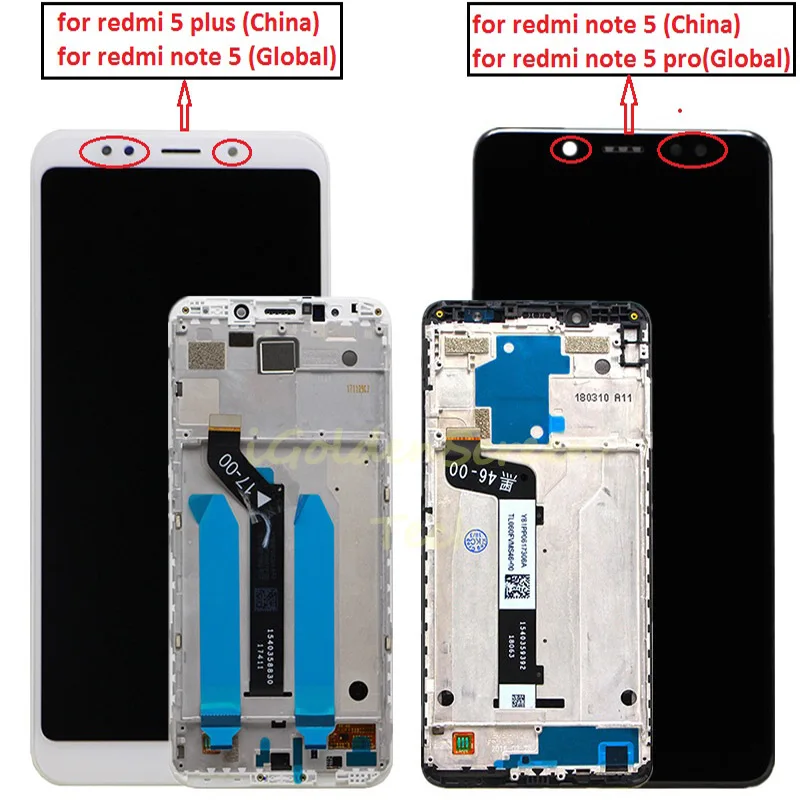5 99 &quotIPS дисплей для XIAOMI Redmi Plus LCD Замена Note 5/Note Pro ЖК-дисплей сенсорный экран с