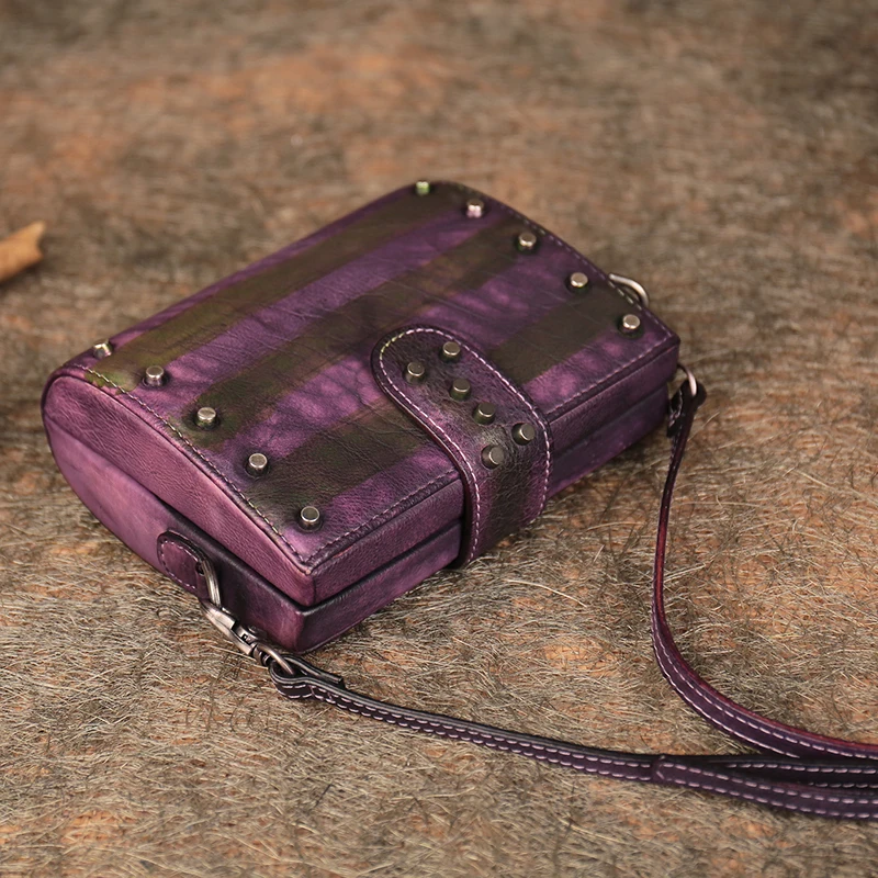 Новинка 2019 женские сумки на плечо с шипами сумка через ручной работы из коровьей