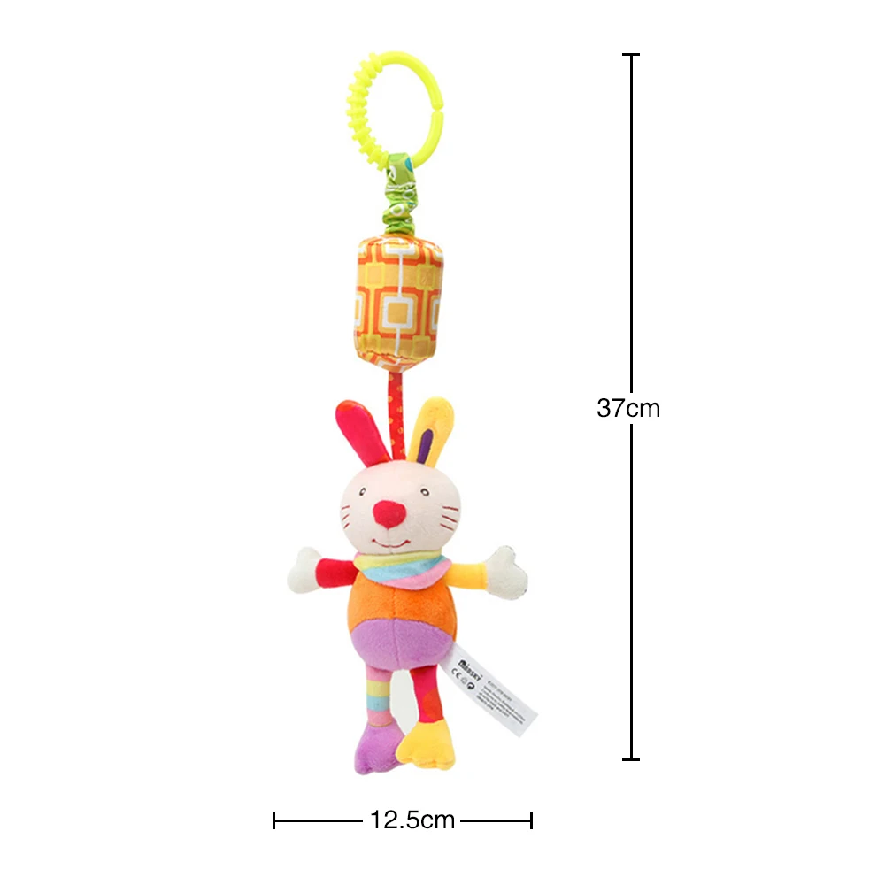 rabbit Погремушка, игрушки для малышей, игрушки для новорожденных, коляска, игрушка, погремушка, Мобильный для ребенка, тележка, 0-12 месяцев, Обучающие игрушки, кровать, висячий подарок - Цвет: rabbit