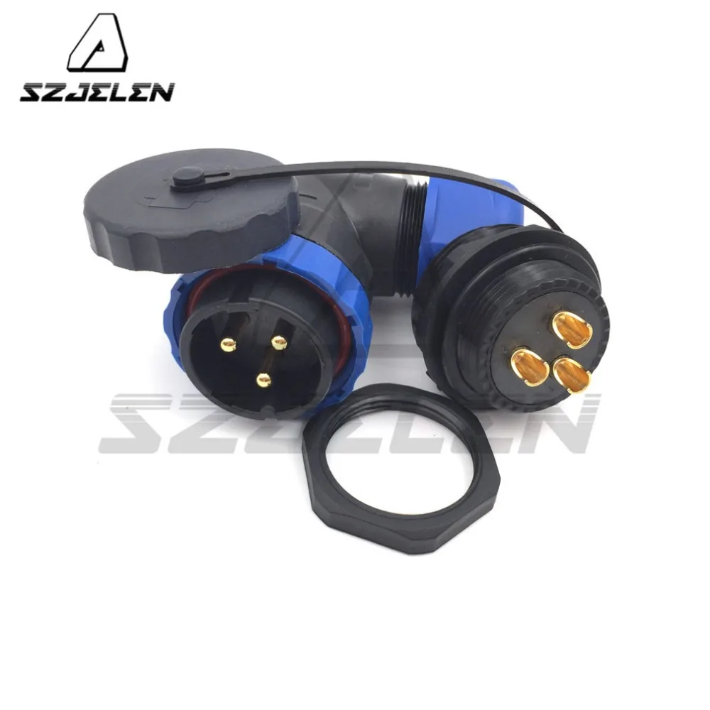 D28TA-ZM, водонепроницаемый разъем, IP67, номинальный ток 45a, разъем питания для электрического оборудования, 3-контактный разъем и розетка