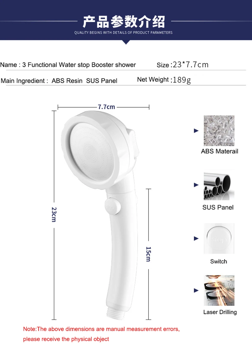 LF86026 SPA отрицательное ионное здоровье усилитель для душа экономия воды душ дождевая душевая головка s опрыскиватель прозрачная ручная душевая головка