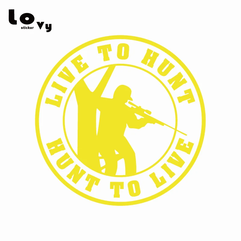 Виниловая наклейка для автомобиля Live To Hunt охотничьего оленя оконная дверь