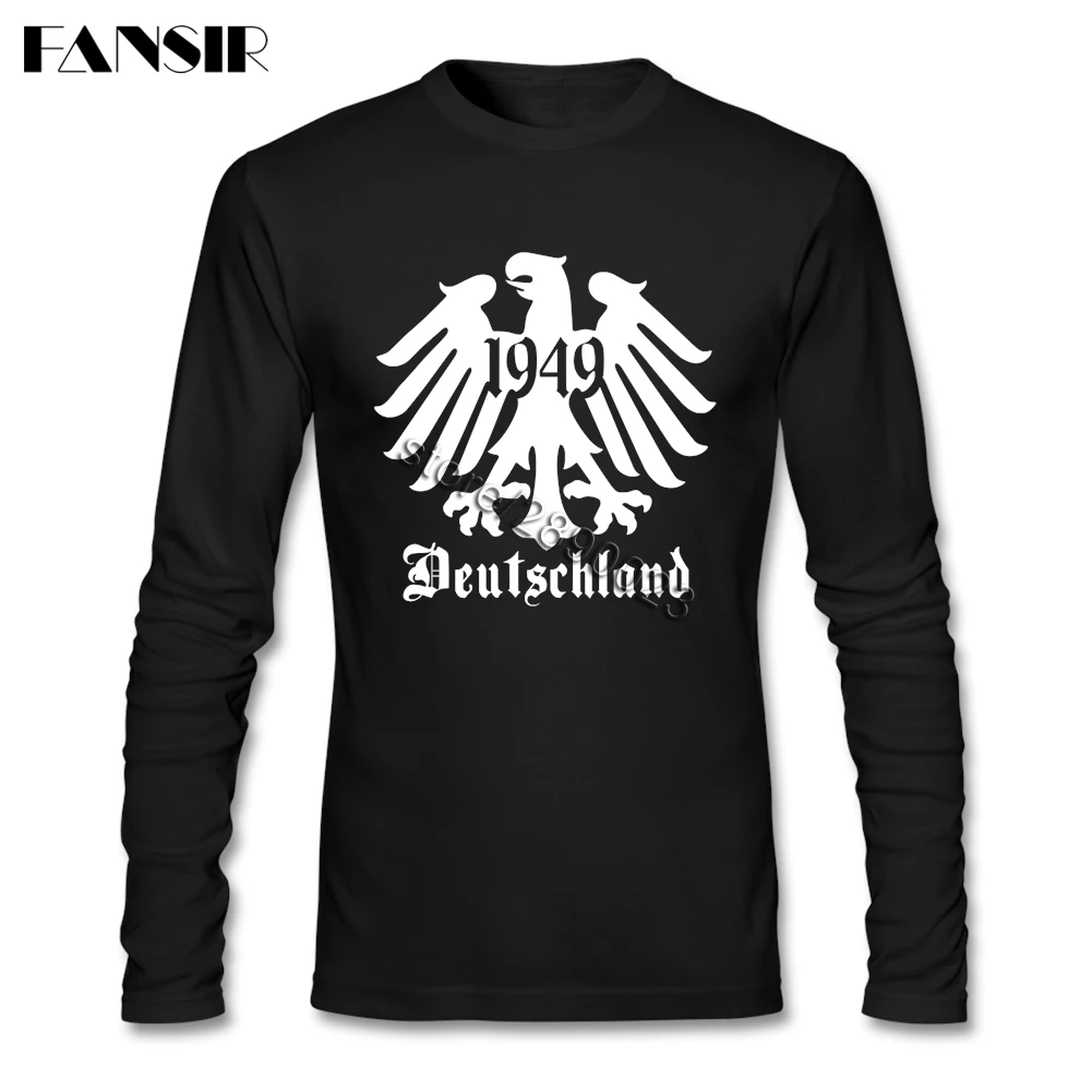 2020 новейшие Футболки Мужские Орел с герба Германии длинными рукавами и круглым