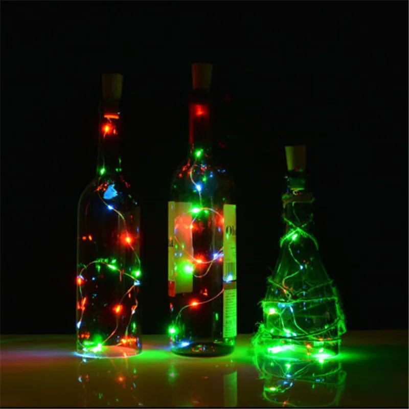 

2M LED Garland Copper Wire Corker String Fairy Lights Glass Craft Bottle New Year/Christmas/Valentines Wedding Decoration