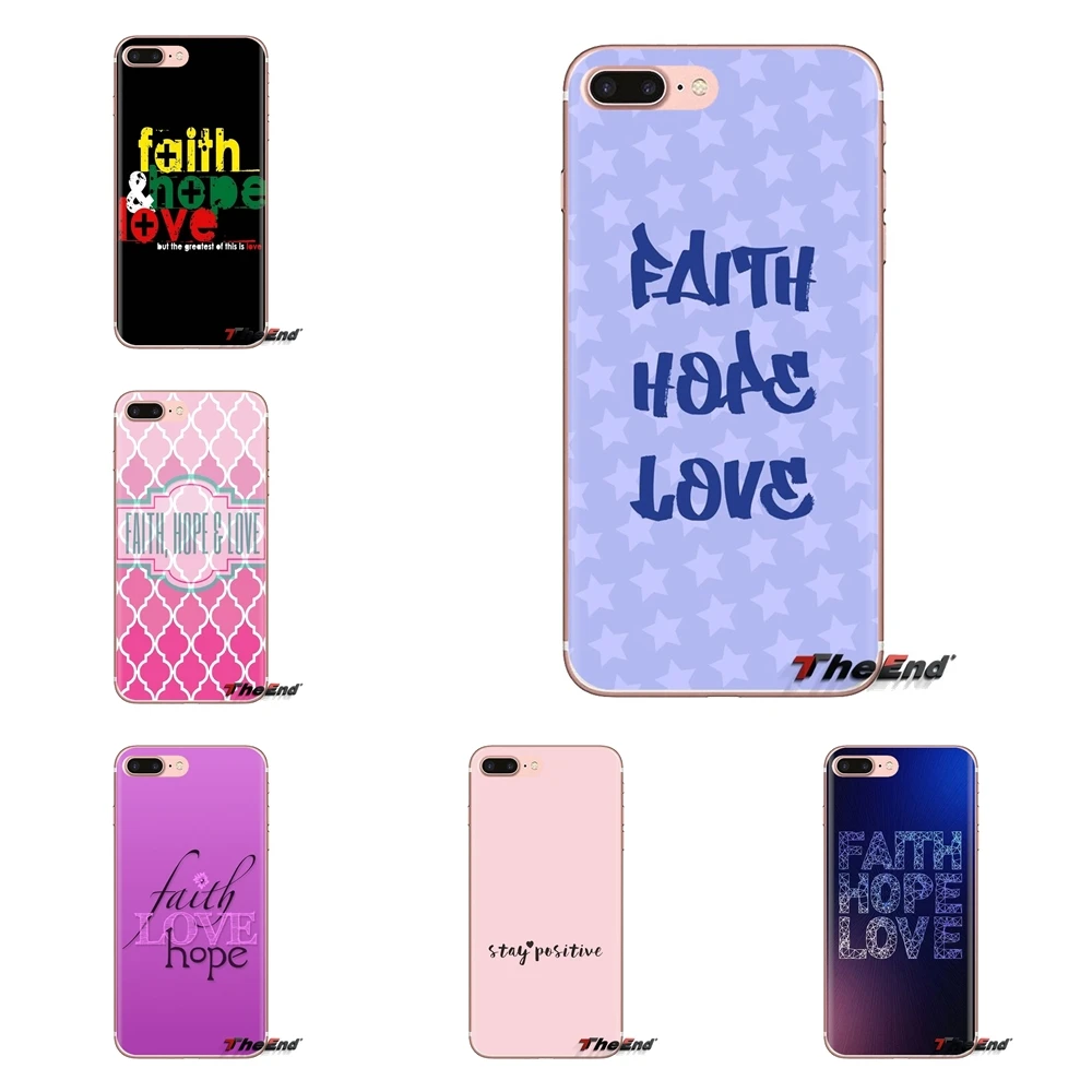 Мягкие прозрачные чехлы для Huawei Mate Honor 4C 5C 5X 6X 7 7A 7C 8 9 10 8C 8X 20 Lite Pro Faith Hope Love |