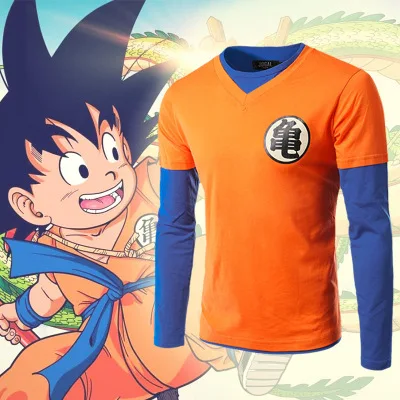Long Sleeve T GUI Аниме Толстовка с драконом Косплэй 3D супер сайян Dragon Ball Z игрушечные фигурки из игры Dragon Ball Dbz(“Сон Гоку карман толстовки с капюшоном, худи футболка Для мужчин Для женщин - Цвет: Long Sleeve T GUI