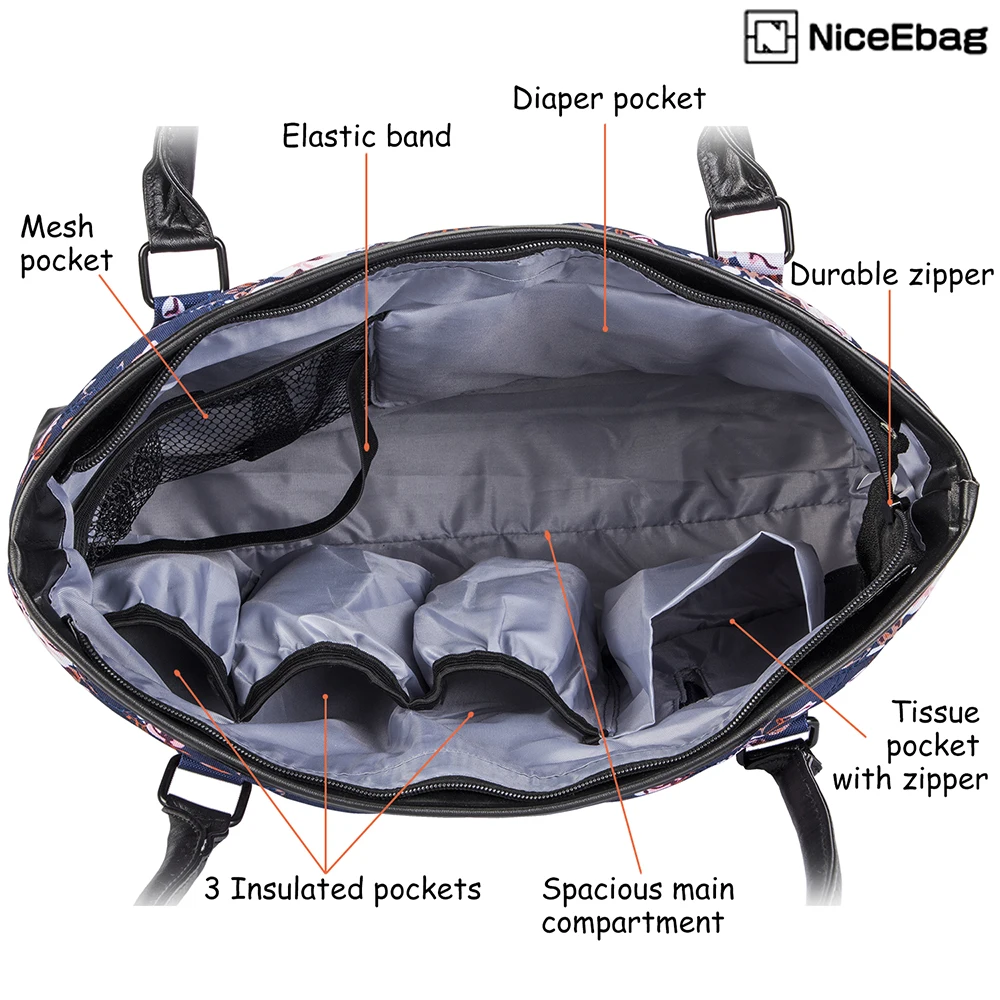Многофункциональная сумка для мам CoolBell тоут детских подгузников с