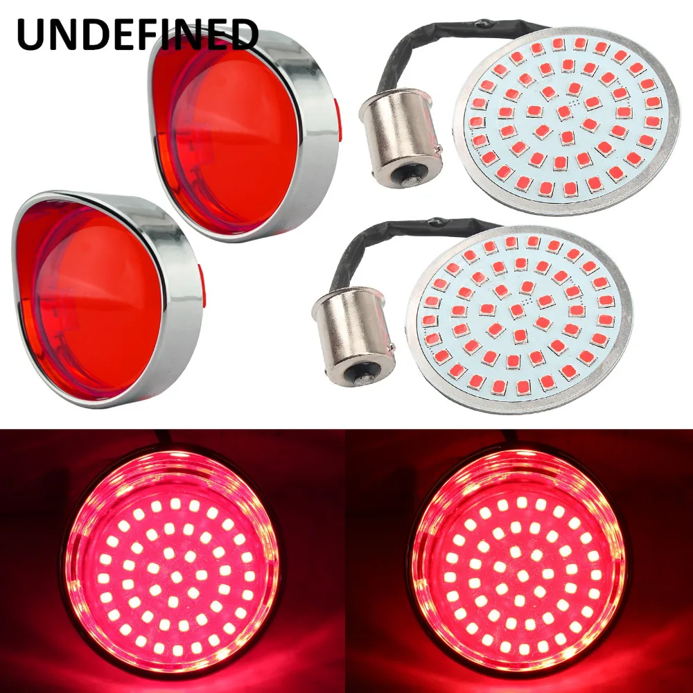 

Motorcycle LED Turn Signal Lights 1156 Indicator Blinker Lamp Lens Cover for Harley Sportster XL1200 Softail Fatboy Dyna FLSTF