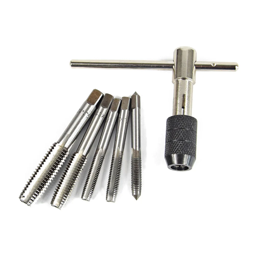 6 шт. Т-образная машина ручной винтовой кран ключ штамповочный Набор DIY инструмент