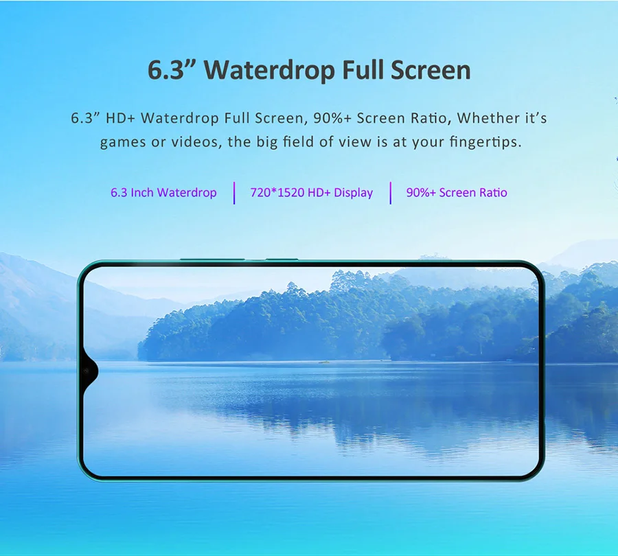 LEAGOO S11, 4 ГБ, 64 ГБ, Android 9,0, 6,3 дюйма, дисплей в виде капли воды, смартфон Helio P22, четыре ядра, 13 МП, двойная камера, отпечаток пальца, мобильный телефон