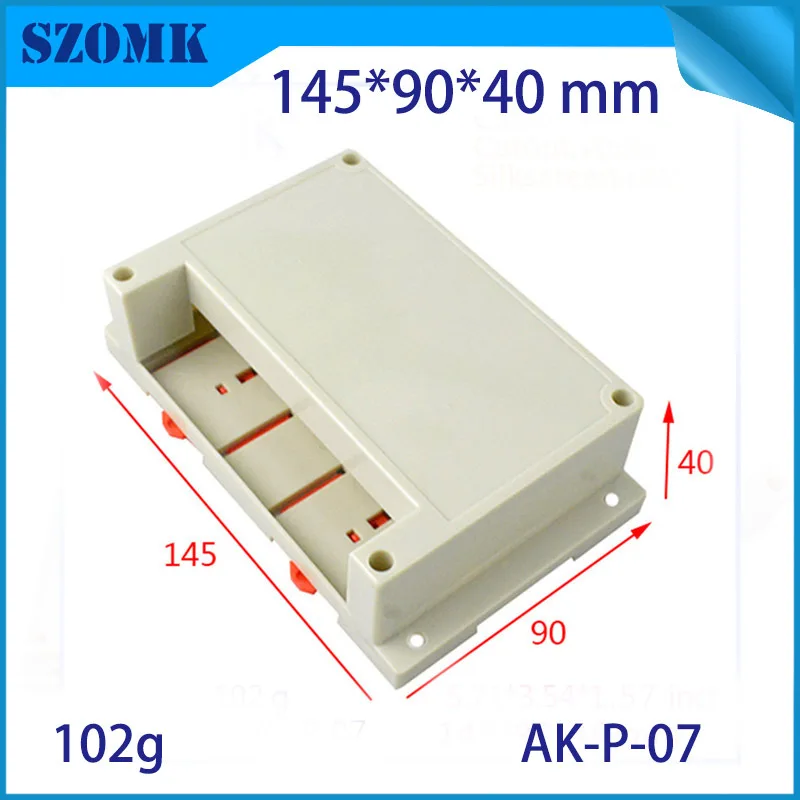 4 шт., 145*90*40 мм diy электронная Оболочка Чехол ограждение из АБС для управления пластиковый корпус проект корпус din-рейка коробка