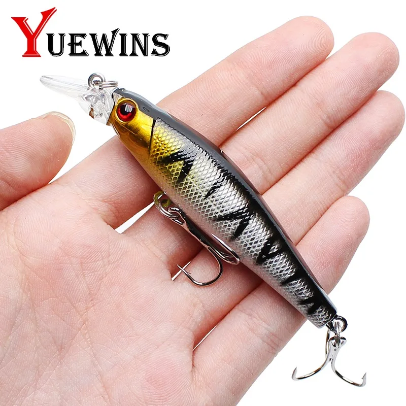 Yuewins Рыболовная Приманка Minnow 85 мм 8 3g Плавание жесткая приманка для рыб с