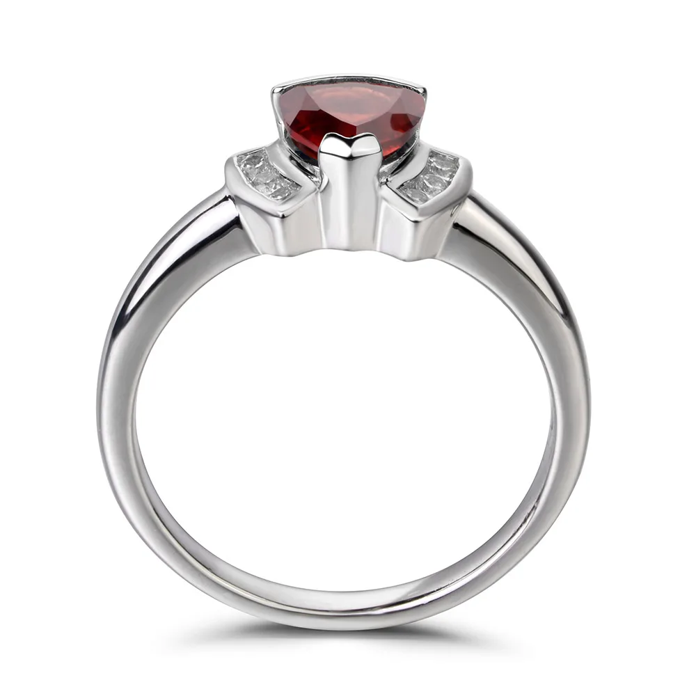 Женское кольцо с красным гранатом обручальное | Украшения и аксессуары