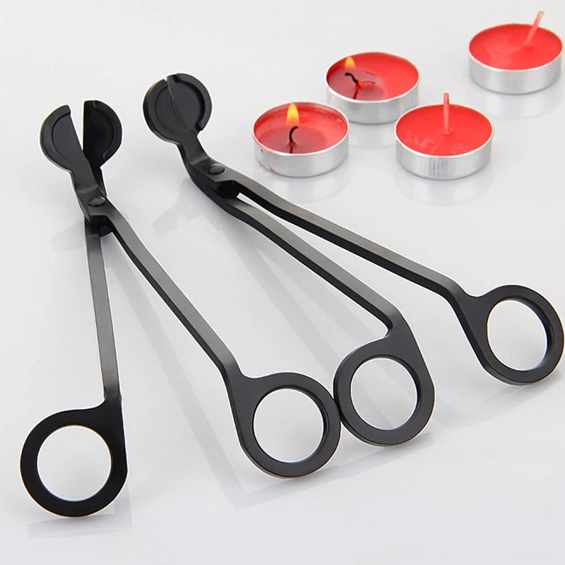 

CTREE 1Pc Stainless Steel Candle Wick Dipper Oil Lamp Trimmer Extinguish Trim Scissor Cutter Snuffer Tool Hook Clipper 17cm C718