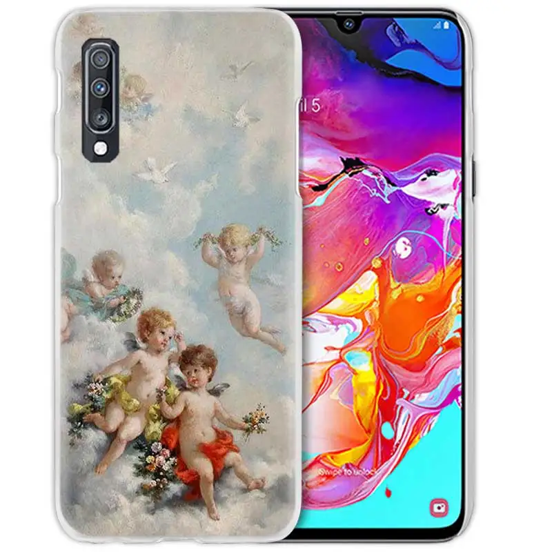 10 Художественный чехол с рисунком ангела Купидона для samsung Galaxy A50 A70 A20e A40 A30 A20 A10 A8 A6 Plus A9 A7 жесткий прозрачный чехол для телефона из поликарбоната - Цвет: 10