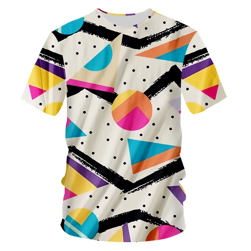 Футболка OGKB Мужская Заводская с коротким рукавом 3D футболка в горошек забавная