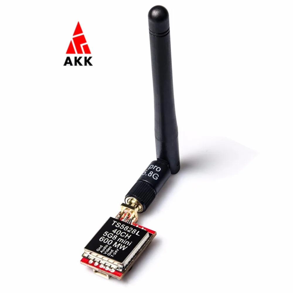 AKK FPV TS5828L 5,8G 600MW 40Ch мини av-передатчик для FPV мультикоптера