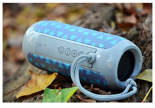 Blue Gray TG117 портативный динамик водонепроницаемый Bluetooth динамик открытый сабвуфер бас беспроводной динамик s мини Колонка коробка громкий динамик FM TF - Цвет: Blue Gray