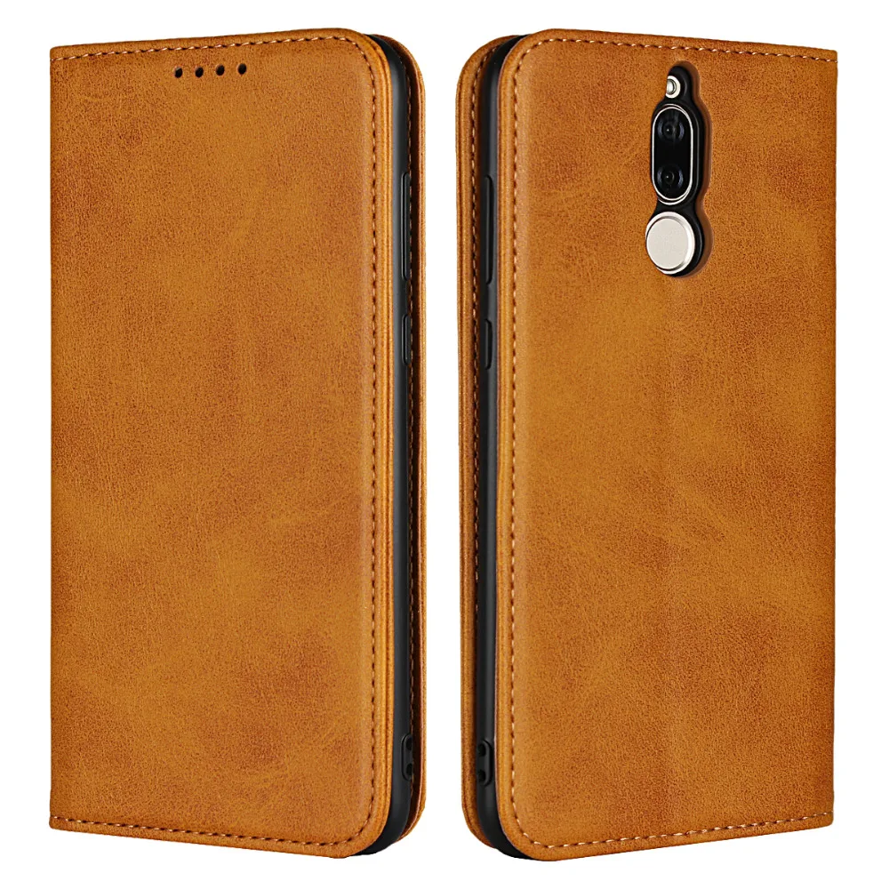 Чехол Etui для huawei mate 10 Lite, чехол, кожаный чехол, для huawei mate 10 Lite, роскошный телячий зернистый Магнитный Флип-кошелек, Fundas, сумка