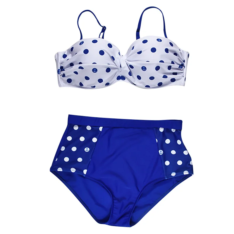 Купальник 2019 Новый Высокая талия бикини sexy dot Плюс размеры для женщин купальники