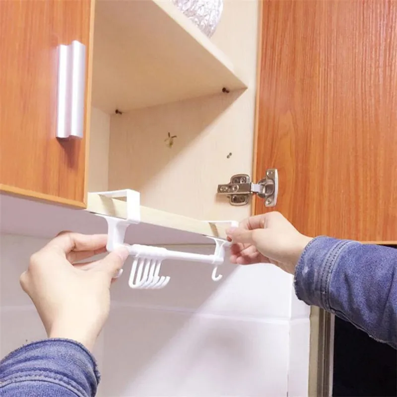 1 шт. держатель для кухни туалетной бумаги ванная пластиковая кухонная вешалка