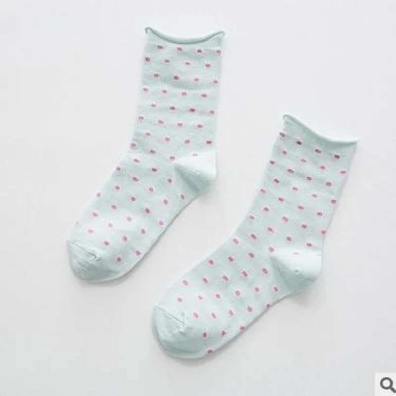 Осенне зимние Новые Смешные Женские носки в горошек|autumn socks|piling socksjapanese socks |