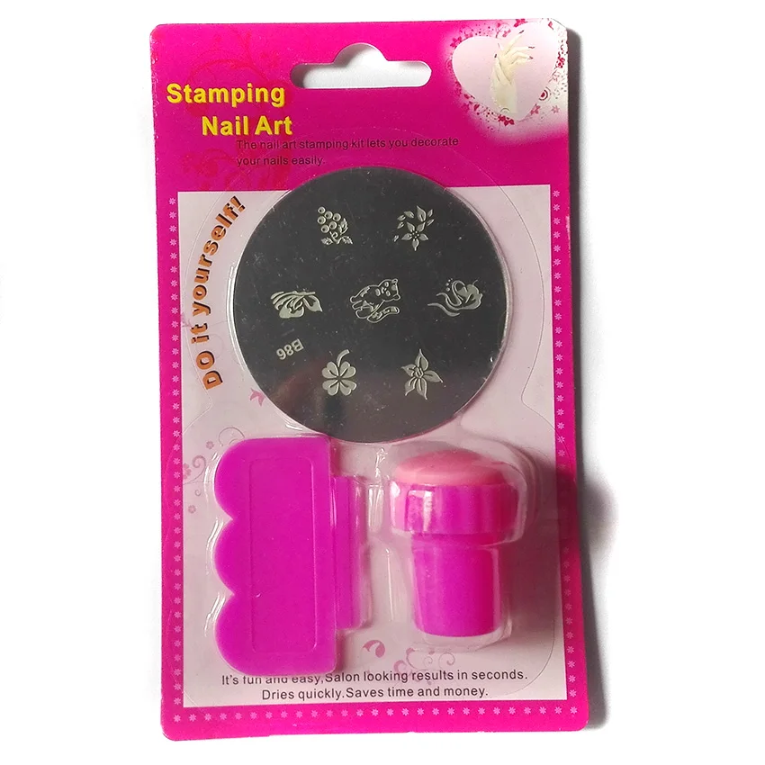 

Stencils for 3d nails nail stamping image plates template scraper kits, nail art tools stainless steel stamper print Set