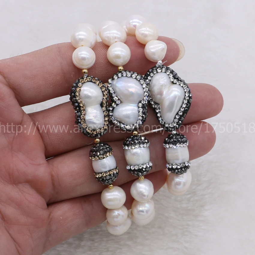 1 шт.! Браслеты из натурального жемчуга браслет натуральный жемчуг с естественный