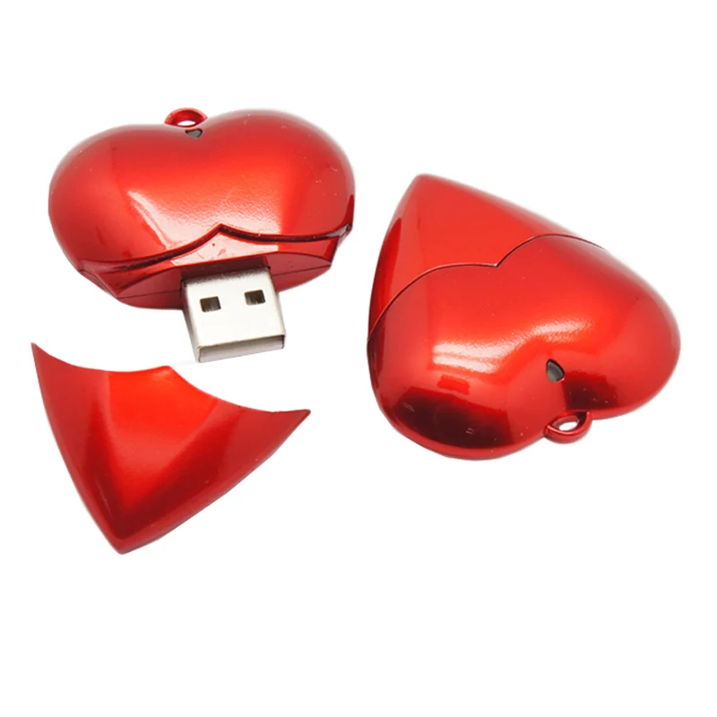 Usb флеш накопитель в виде сердца 4/8/16/32/64 ГБ|USB флэш-накопители| |