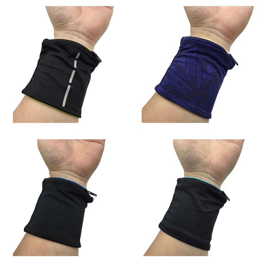 Волейбол бадминтон поддержка запястья ремни для сумок Sweatband эластичная молния