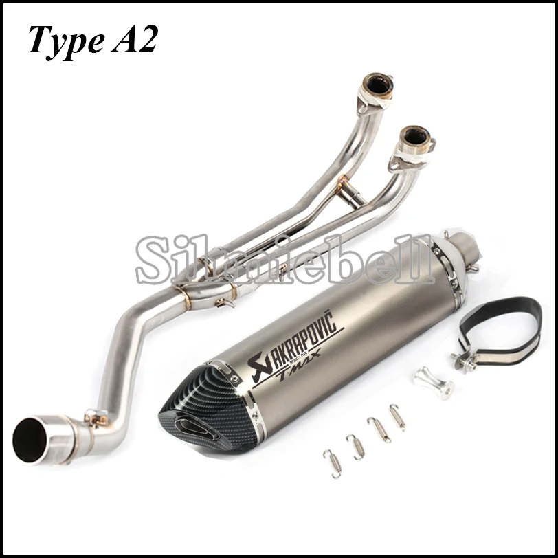 T-MAX 530 akrapovic выхлопной мотоцикл T MAX 530 Escape slip on link pipe для Yamaha TMAX 530 TMAX 500 TMAX530 TMAX500 2008