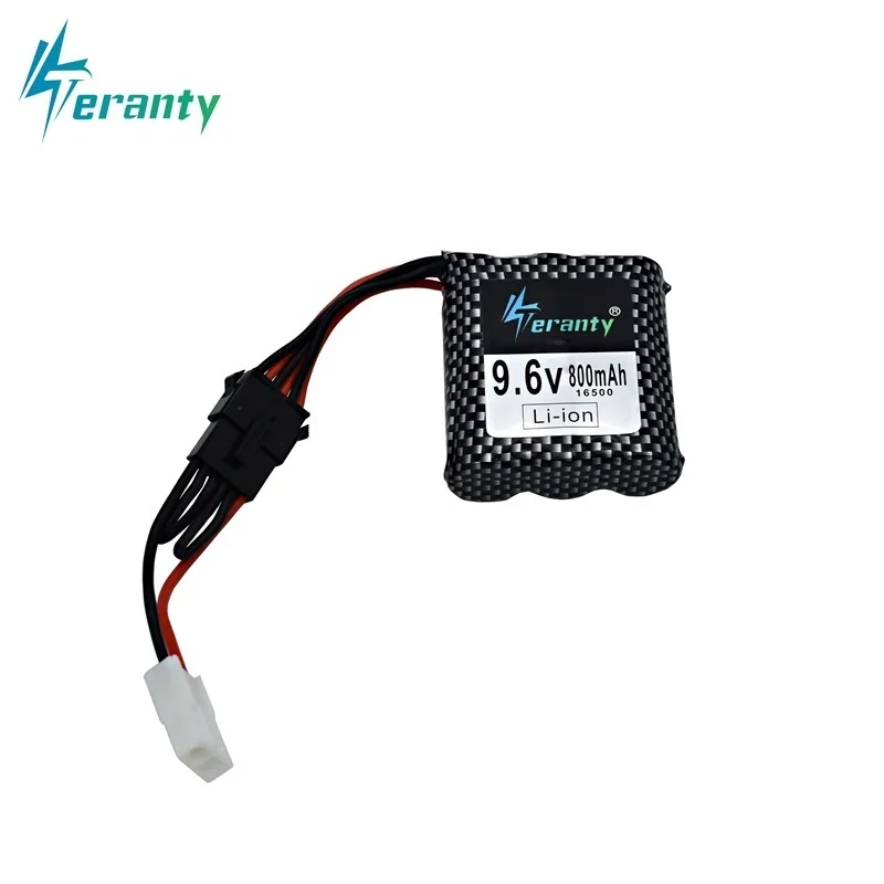 Обновленная аккумуляторная батарея 1600mah 9,6 v для 9115 9116 S911 S912 RC автомобилей грузовиков запасные 9,6 V 800mah литий-ионная батарея для RC игрушек - Цвет: Red