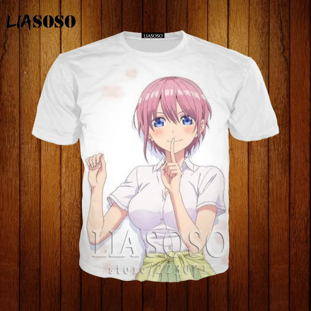 Квинтэссенцией пять близнецов футболка аниме унисекс Объёмный рисунок (3D принт)