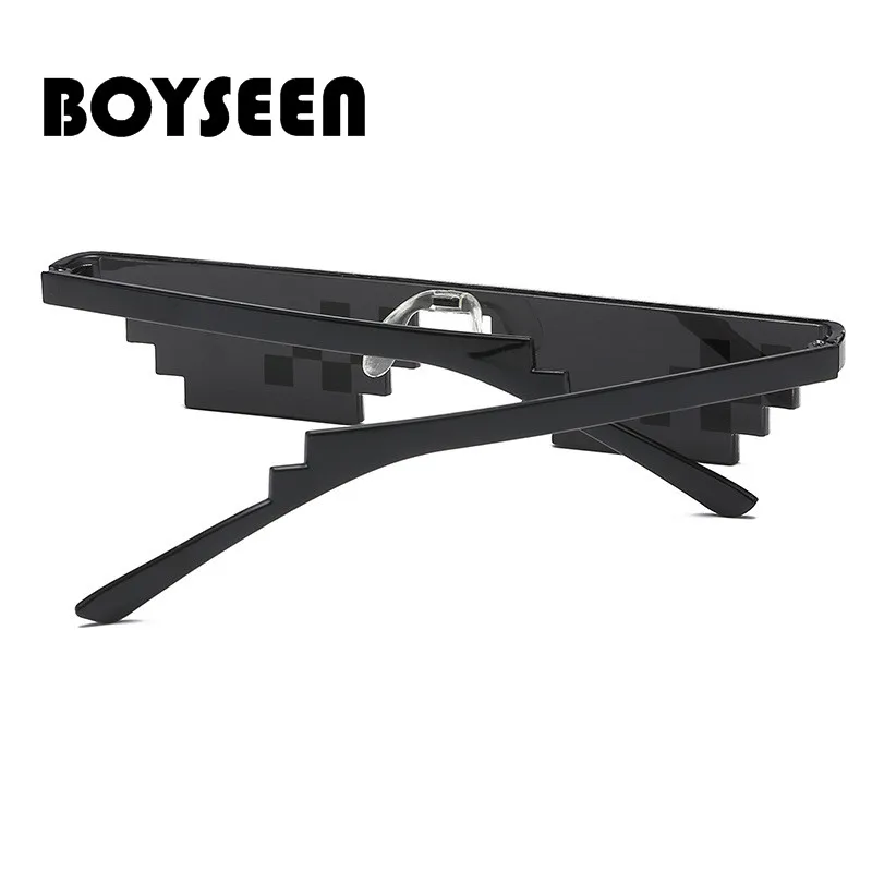 BOYSEEN популярные очки-мозаика 8 бит MLG мозаичные солнечные очки для женщин и мужчин