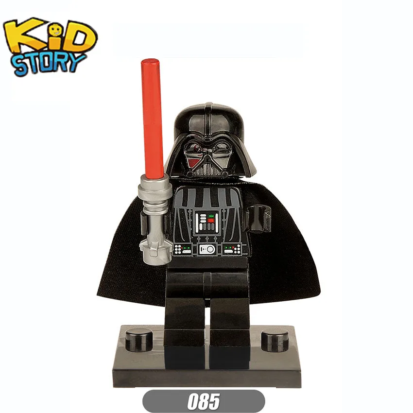XH-085 Мужская футболка Star Wars Chewbacca кирпичи starwars Luke Leia Han Solo Анакин Дарт Вейдер йода Джар строительные блочные Фигурки игрушки - Цвет: XH-085