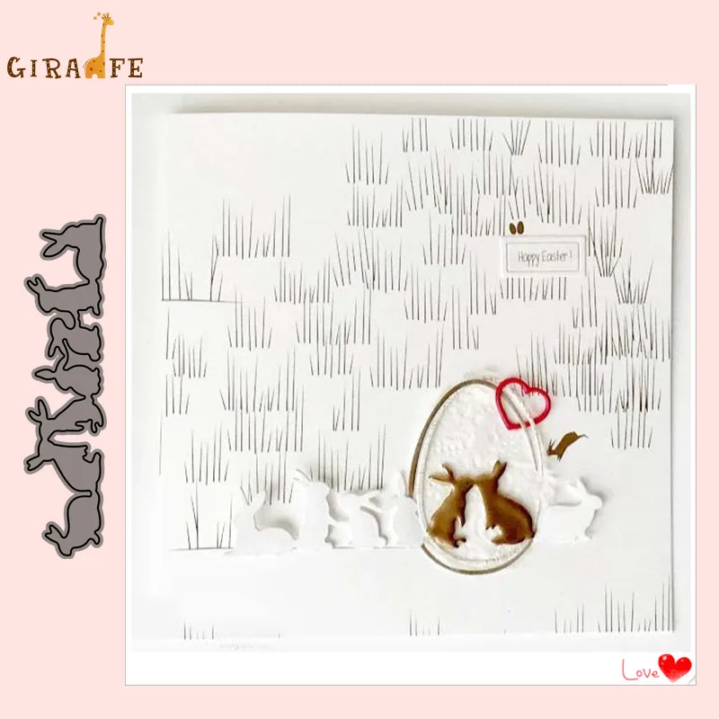 Штампы для резки металла высечки Пасхальных Кроликов украшения скрапбукинга