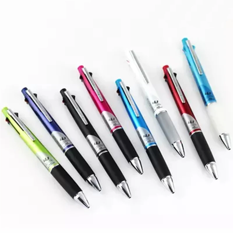 2 Pcs/Lot Uni MSXE5-1000-07 Jetstream 4&amp1 4 Color 0.7 mm Ballpoint Multi Pen(Black Blue Red Green) + 0.5 Pencil | Канцтовары для